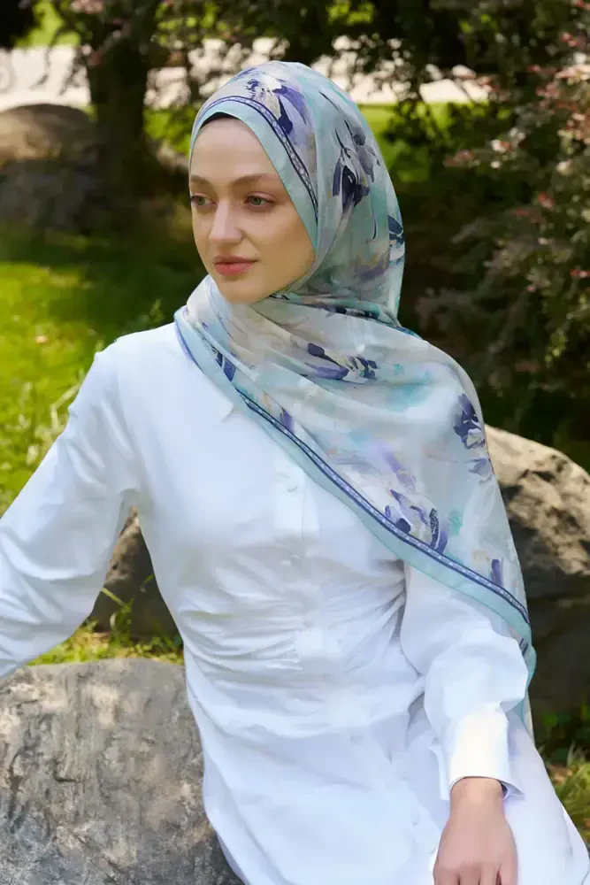 Prestige Leona Desen Şal - Mint - 4