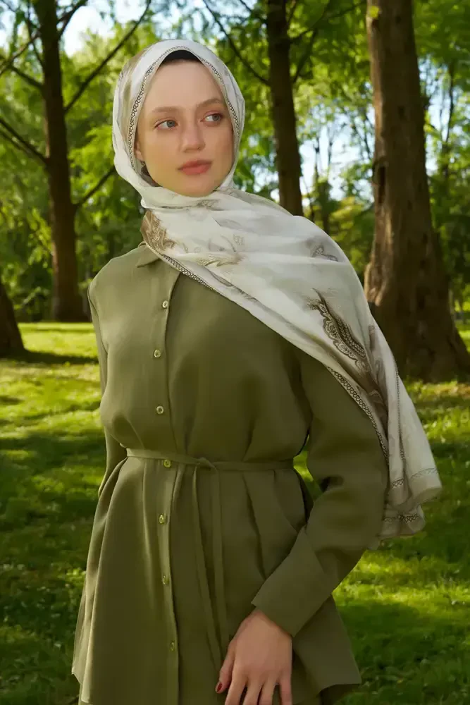 Prestige Vintage Desen Şal - Nefti - 2