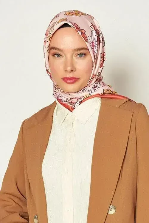 Rokoko Serisi Kır Çiçekleri - Camel - 4