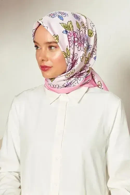Rokoko Serisi Kır Çiçekleri - Pembe - 1