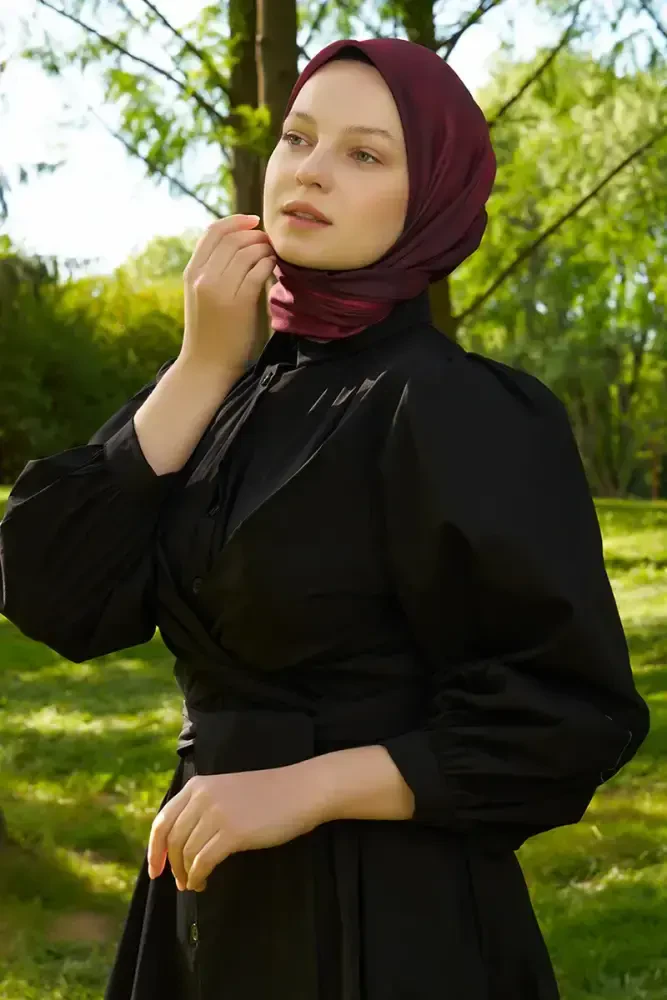 Rustic Batik Desen Eşarp - Kırmızı - MADAME POLO