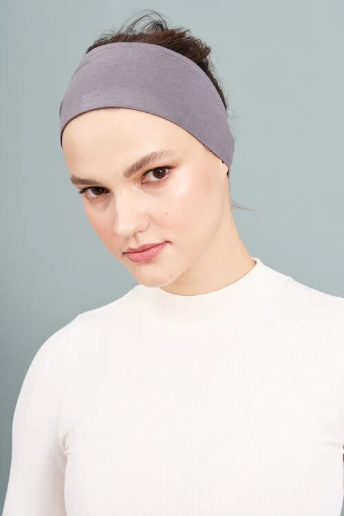 Silikonlu Bandana Bone - Gri - 1