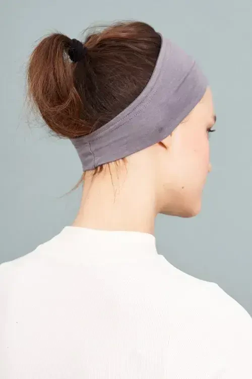 Silikonlu Bandana Bone - Gri - 3