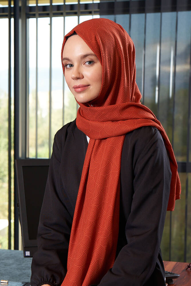 Silky Jacquard Hijab Olips Pattern - Tile - 1