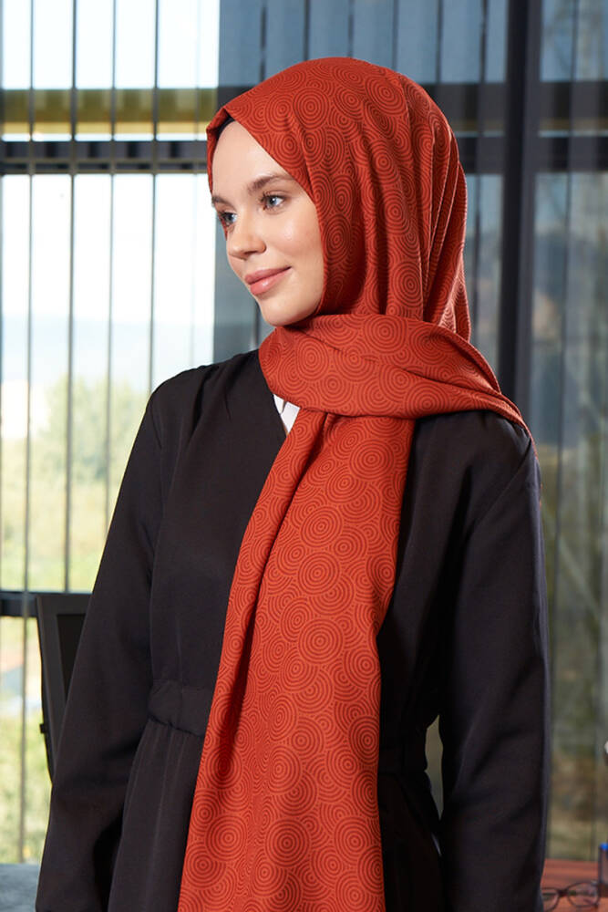 Silky Jacquard Hijab Olips Pattern - Tile - 2