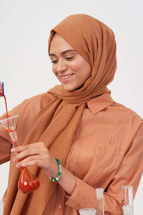 Taşlanmış Pamuk Şal - Balköpüğü - MADAME POLO