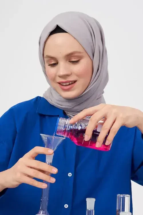 Bihter Koç Taşlanmış Pamuk Şal - Gri - 4