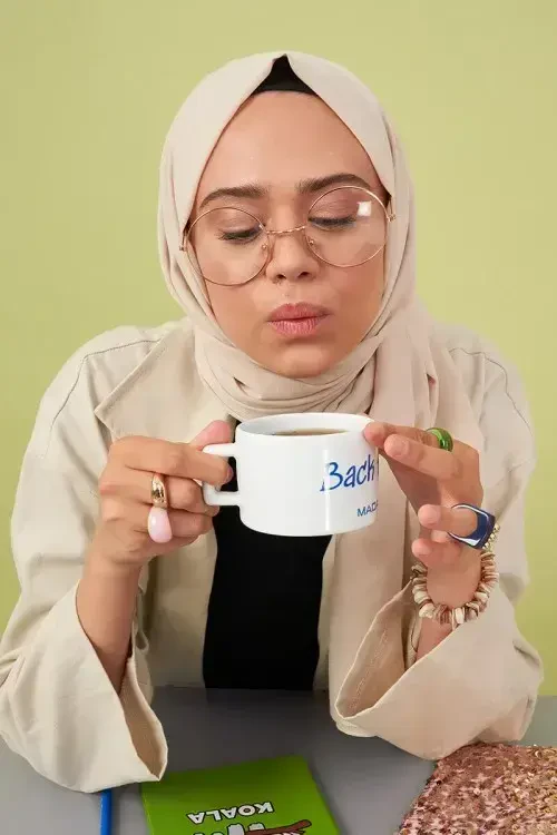 Taşlanmış Pamuk Şal - İnci - MADAME POLO