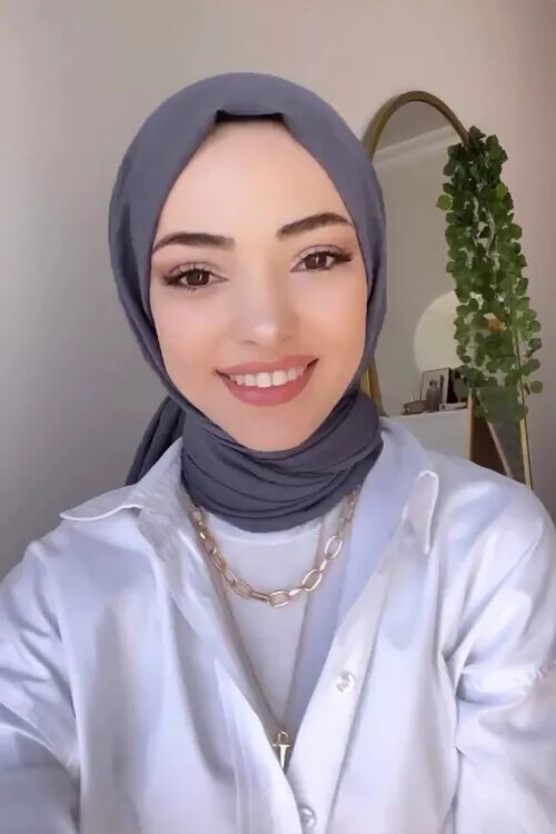 Kübra Koç Taşlanmış Pamuk Şal - Menekşe - 1