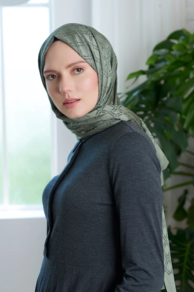 Timeless Koleksiyonu Kare Desen - Çağla - MADAME POLO