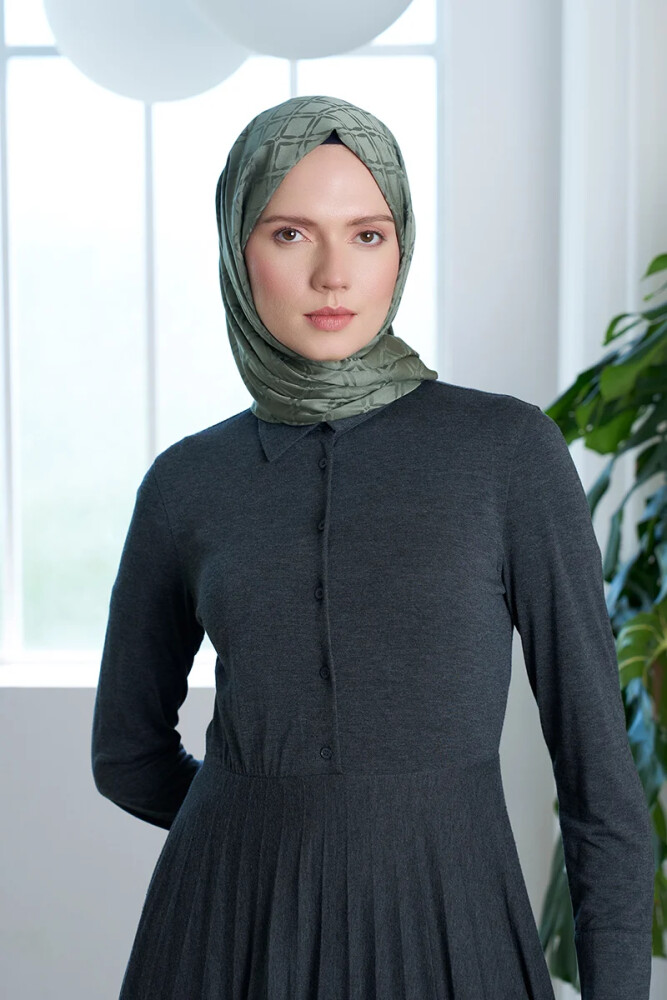 Timeless Koleksiyonu Kare Desen - Çağla - MADAME POLO