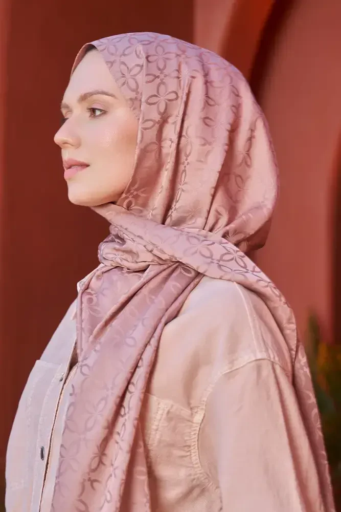 Timeless Koleksiyonu Yonca Desen - Bronz - MADAME POLO