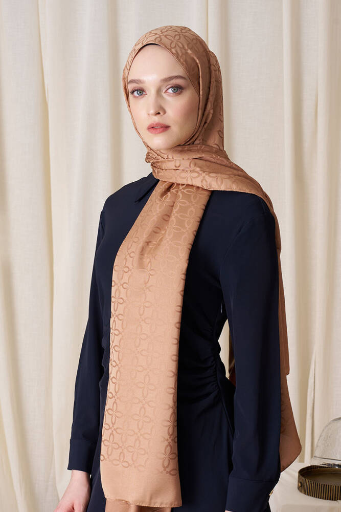 Timeless Koleksiyonu Yonca Desen - Latte - 1