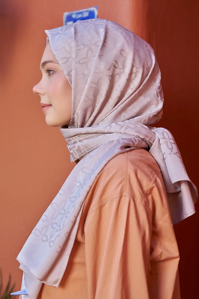 Timeless Koleksiyonu Yonca Desen - Vizon - MADAME POLO